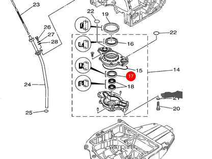 Фото товара Сальник масляного насоса F100 - F350 от магазина PartsYam
